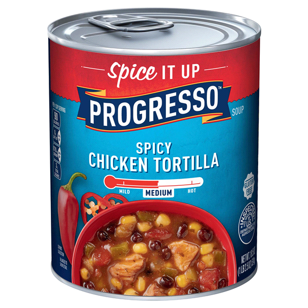 slide 1 of 1, Progresso Spicy Chicken Traditional, 18.5 oz