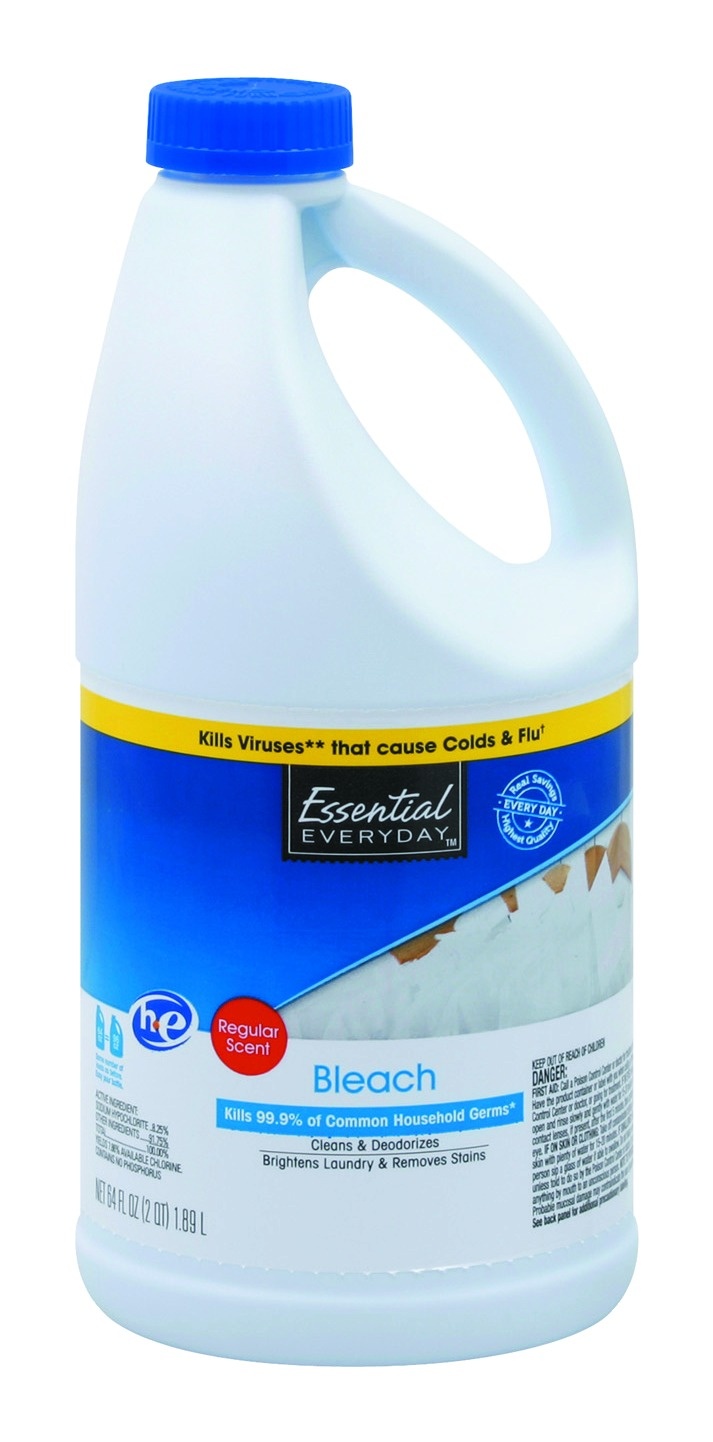 slide 1 of 1, Essential Everyday Bleach Regular, 64 fl oz