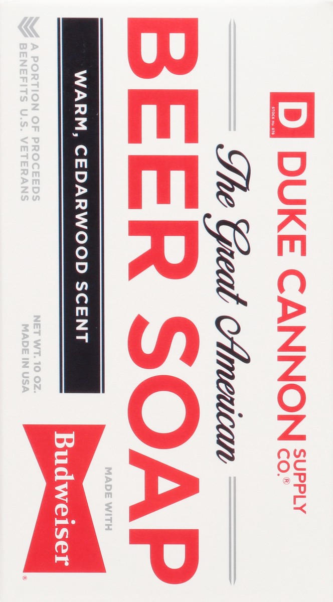 slide 5 of 9, Duke Cannon Warm Cedarwood Scent Beer Soap 10 oz, 10 oz