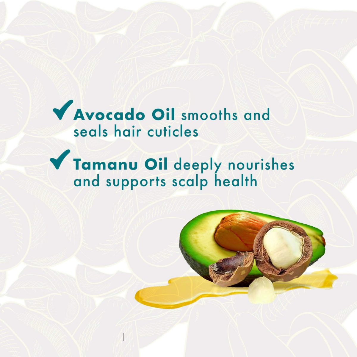 slide 4 of 8, Mielle Avoc/Tamanu Mousse 7.5Oz, 7.5 oz