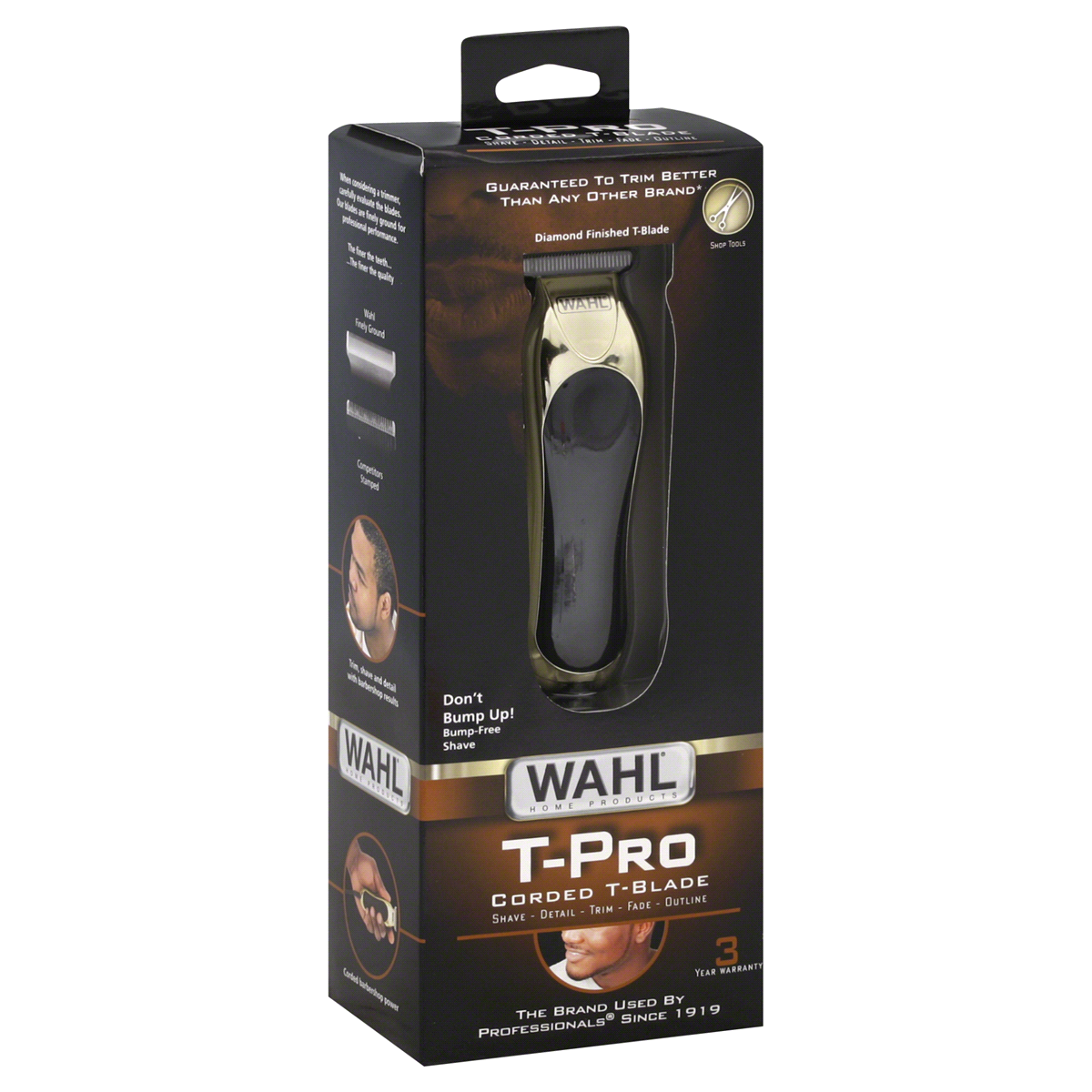 slide 1 of 1, Wahl T-Pro Men's Corded T-Blade Trimmer For Bump Free Trimming, Shaving & Grooming - 9307-300, 1 ct
