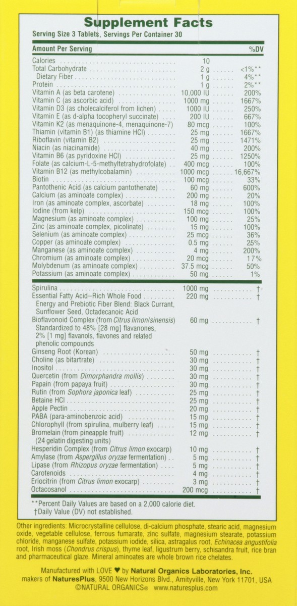 slide 2 of 9, Nature's Plus Source Of Life, 90 ct