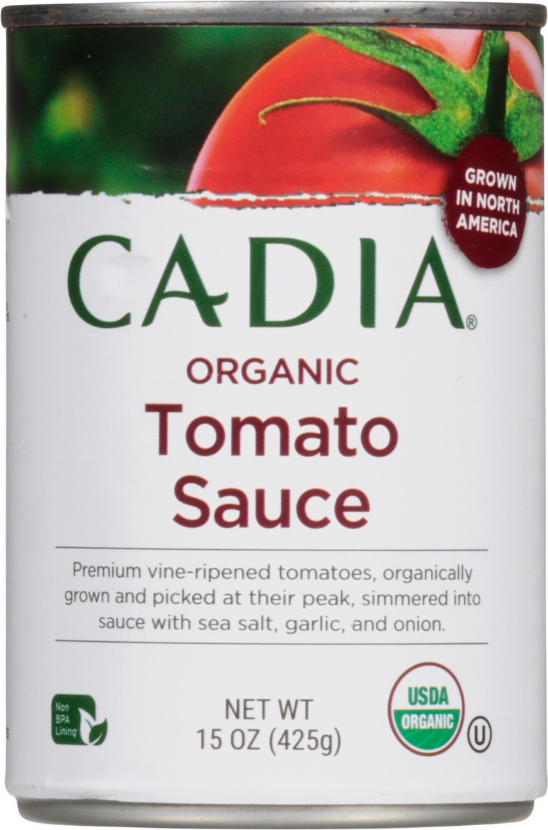 slide 3 of 13, Cadia Tomato Sauce Org, 15 oz