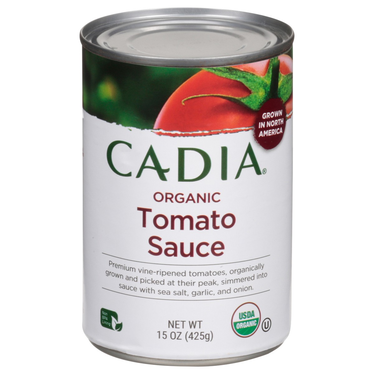 slide 1 of 13, Cadia Tomato Sauce Org, 15 oz