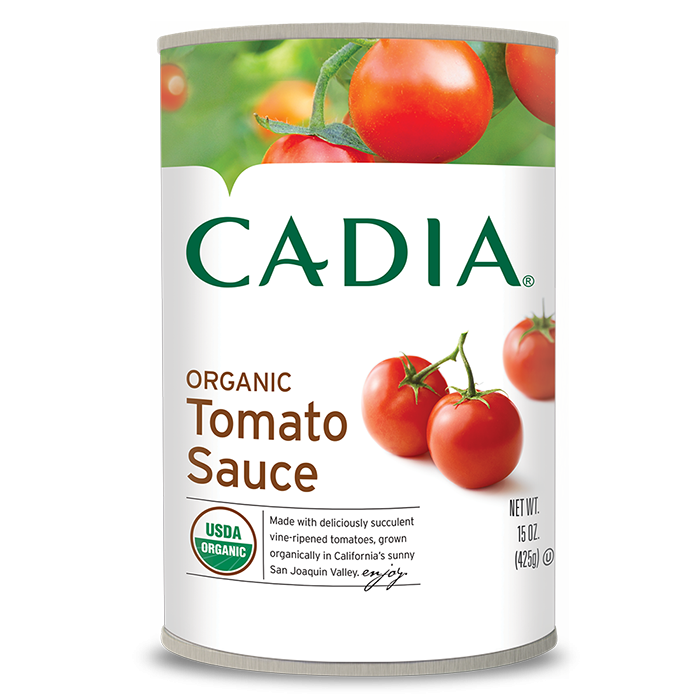 slide 1 of 1, Cadia Organic Tomato Sauce, 15 oz