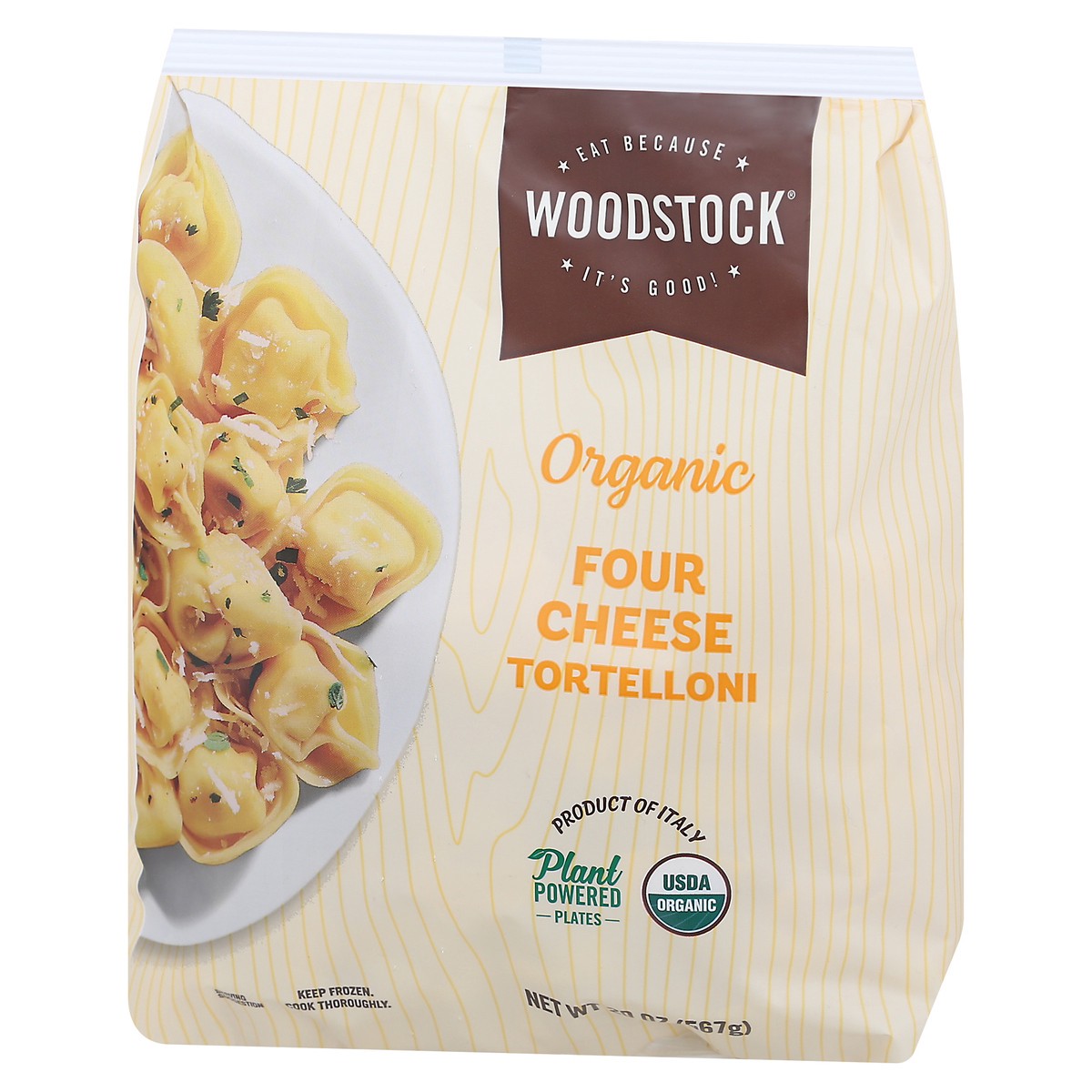 slide 4 of 13, Woodstock Organic Four Cheese Tortelloni 20 oz, 20 oz