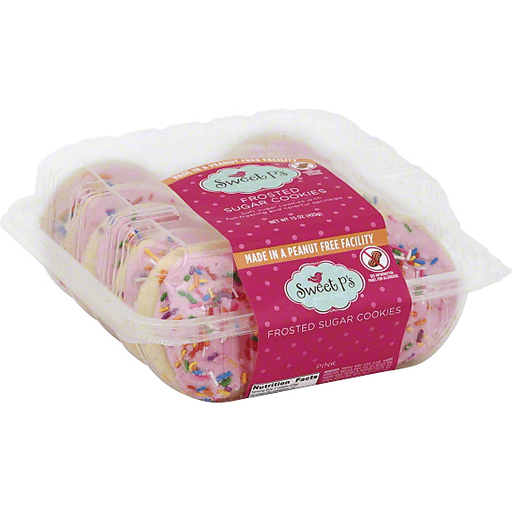 slide 3 of 3, Sweet P's Bake Shop Pink Frosted Sugar Cookies, 15 oz