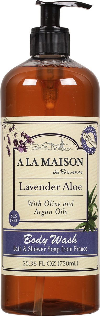 slide 2 of 12, A la Maison de Provence Lavender Aloe Body Wash 25.36 fl oz, 1 ct