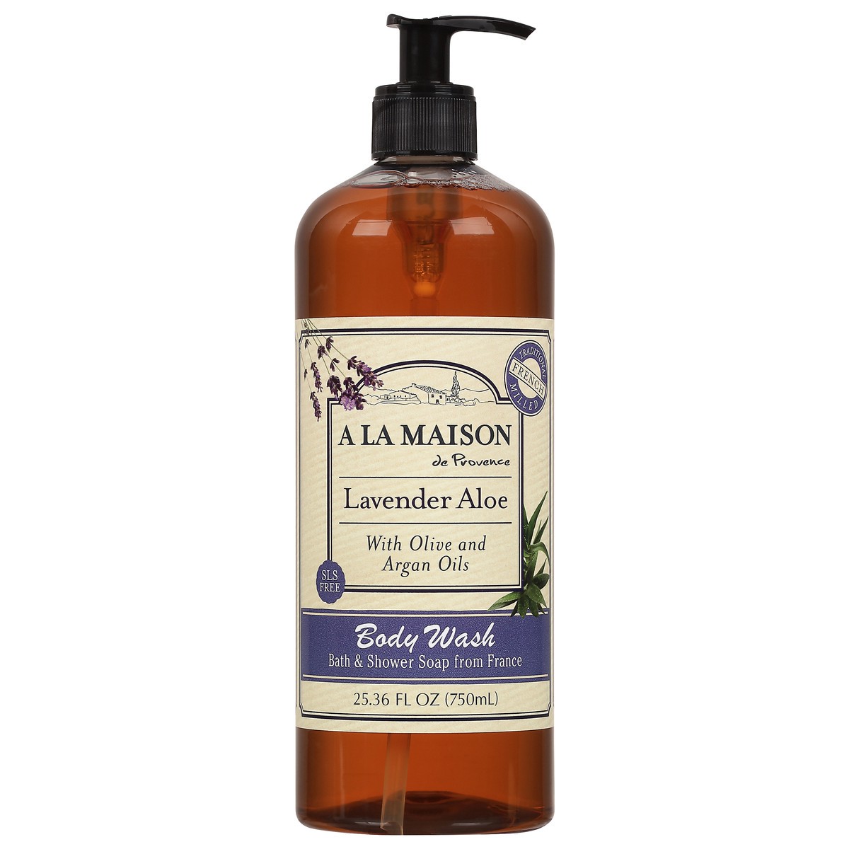 slide 1 of 12, A la Maison de Provence Lavender Aloe Body Wash 25.36 fl oz, 1 ct