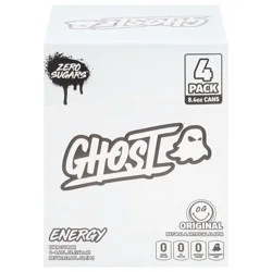 Ghost Energy Drink Original Zero Sugar 4 Pack 8.4 fl oz Cans