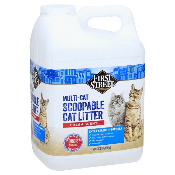slide 1 of 1, First Street Multi Cat Scoopable Litter Frsh Scent, 20 lb