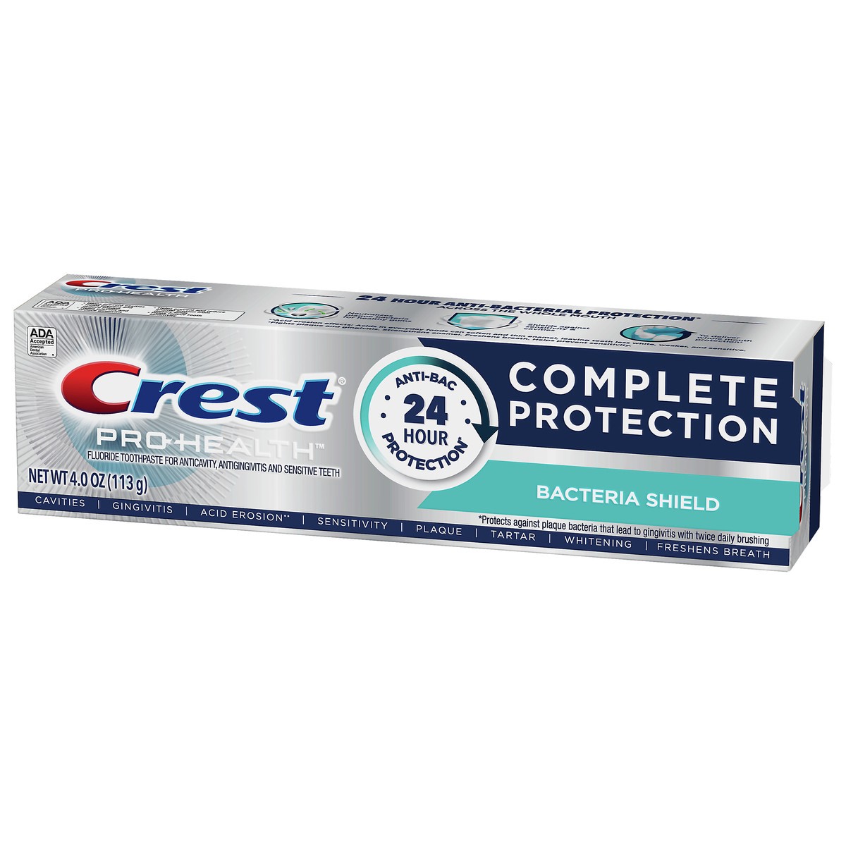 slide 3 of 5, Crest Pro Health Complete Protection Bacteria Shield, 4 oz