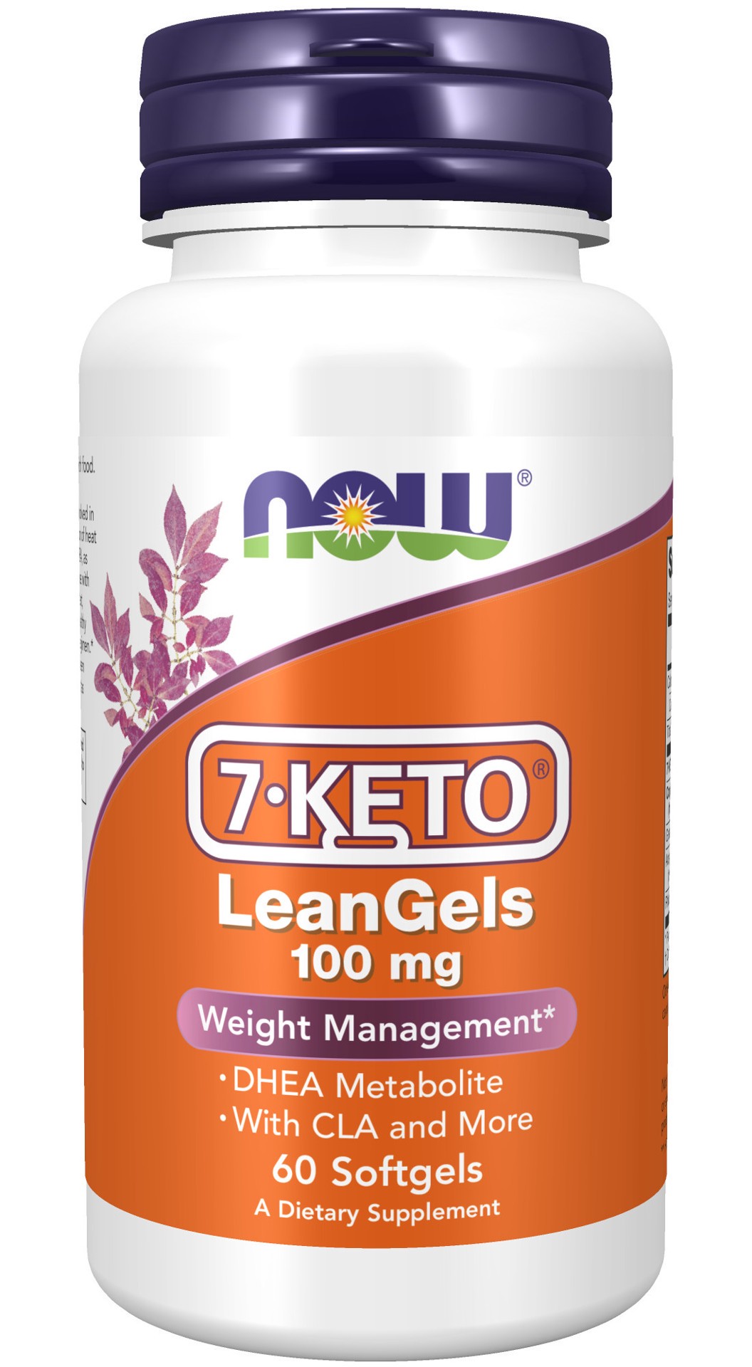 slide 1 of 4, NOW Supplements 7-KETO LeanGels™ 100 mg - 60 Softgels, 60 ct