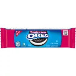 OREO Double Stuf Chocolate Sandwich Cookies, 1.5 oz Snack Pack (3 Cookies)