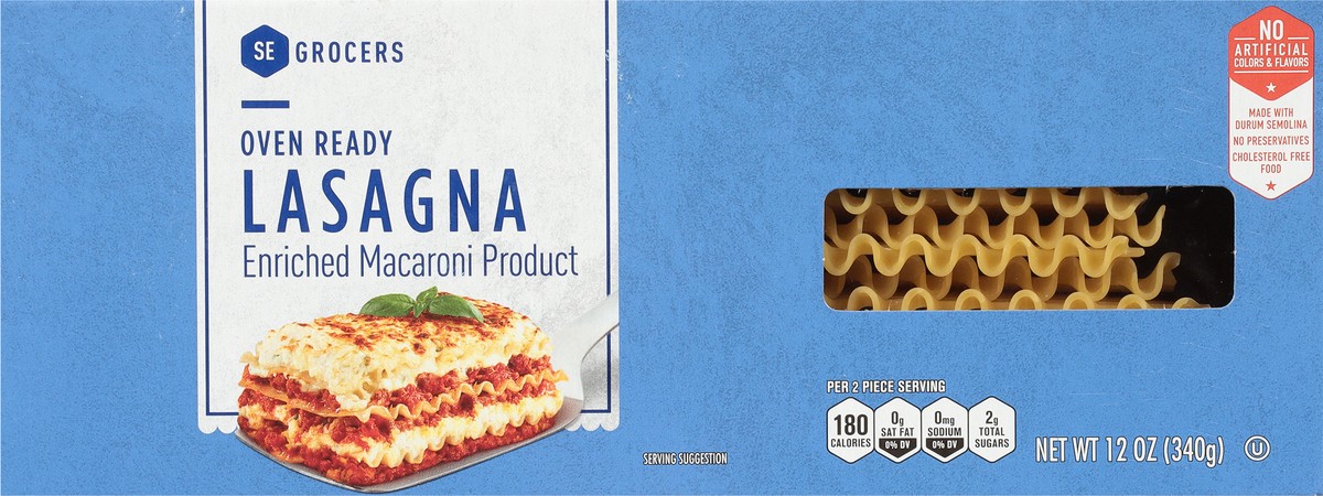 slide 5 of 9, Se Grocers Oven Ready Lasagna, 12 oz