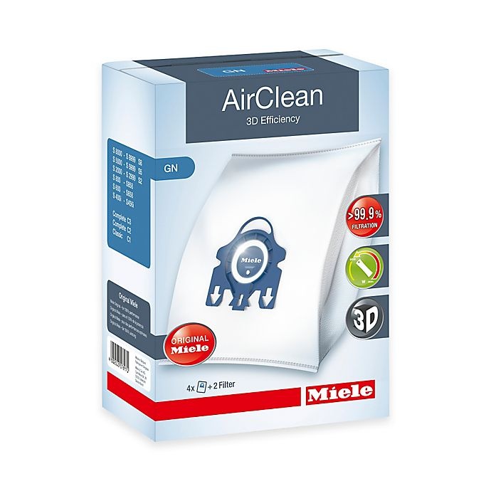 slide 1 of 1, Miele Type G/N AirClean Dust Bags, 4 ct