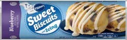 Pillsbury Blueberry Sweet Refrigerated Biscuits With Icing, 8 ct., 12.4 oz.