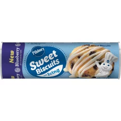 Pillsbury Blueberry Sweet Biscuits with Icing