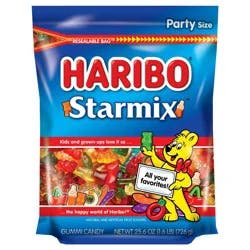 Haribo Starmix Assorted Gummi Candy, Party Size, 25.6 oz