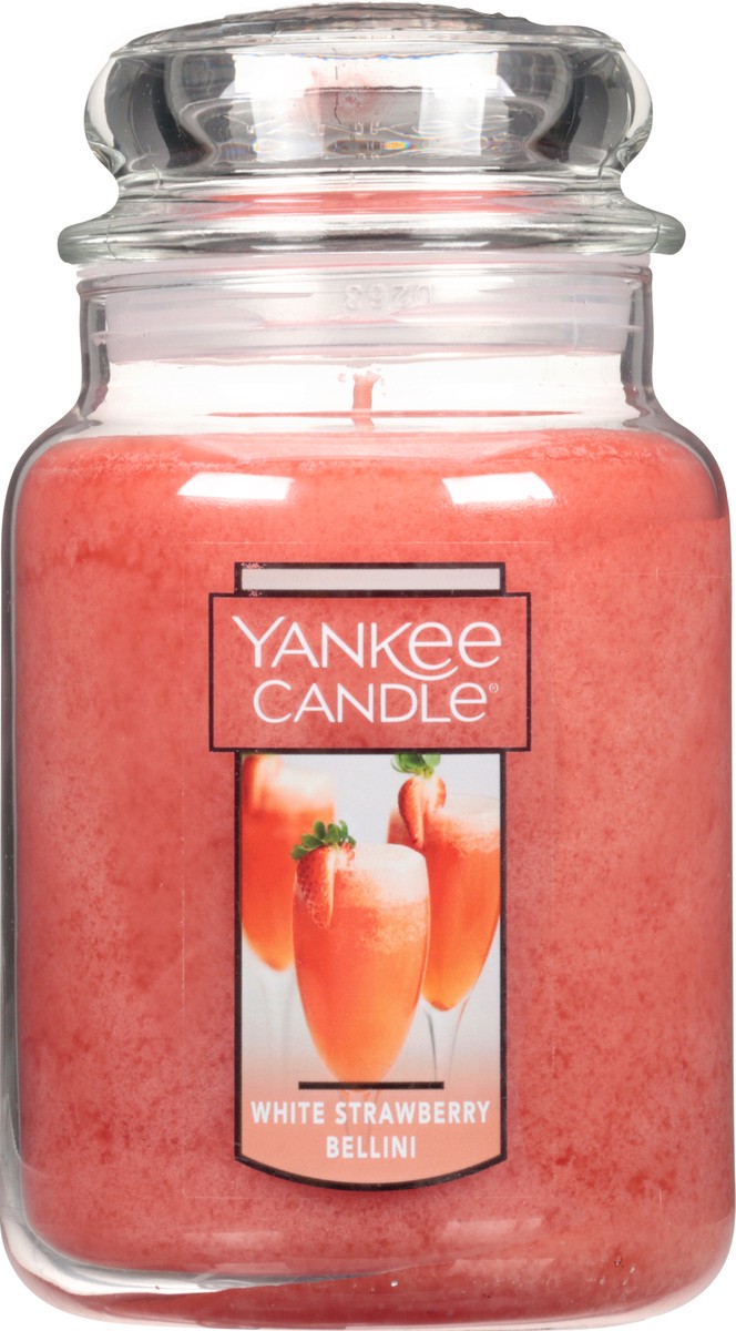 slide 1 of 9, Yankee Candle White Strawberry Bellini Candle 1 ea, 1 ct