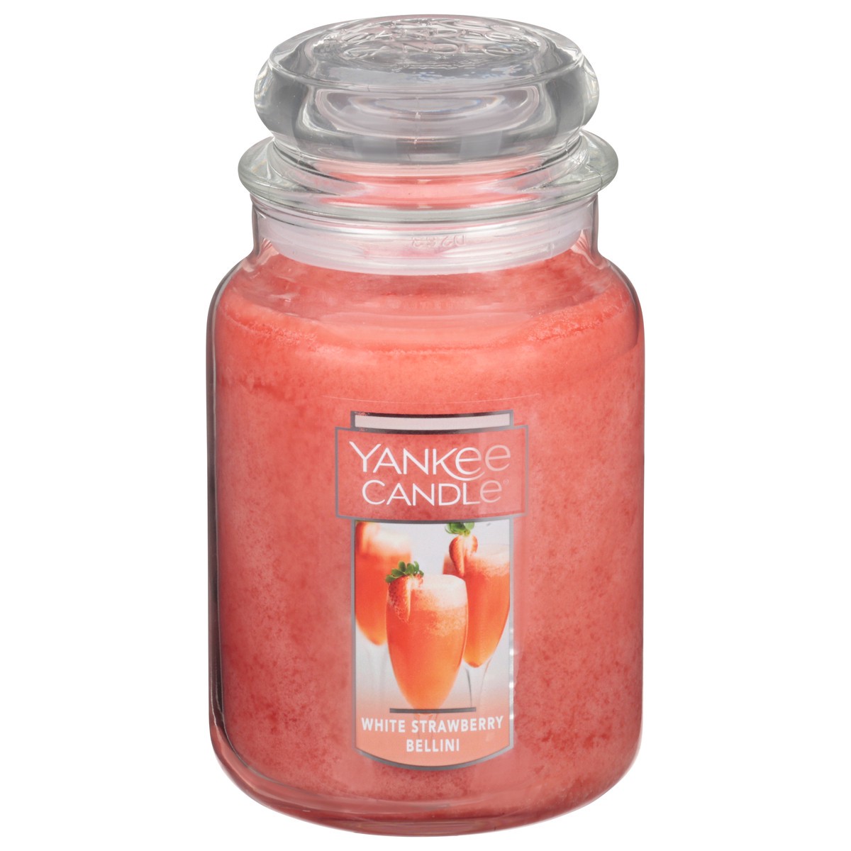 slide 1 of 9, Yankee Candle White Strawberry Bellini Candle 1 ea, 1 ct