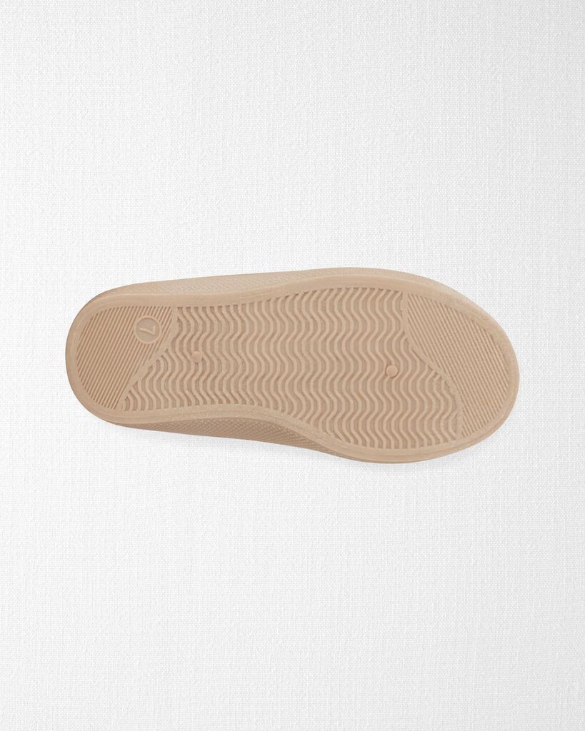 slide 3 of 6, Littleplanet Toddler Cozy Recycled Suede Slip-On Shoes Tan 4, 1 ct
