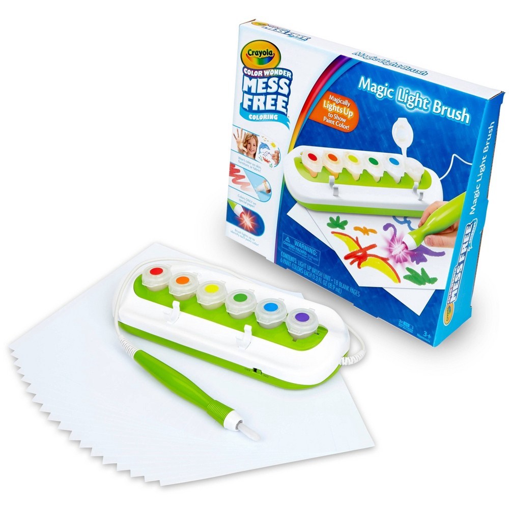 slide 4 of 7, Crayola Color Wonder Magic Light Brush, Assorted Colors, 1 ct