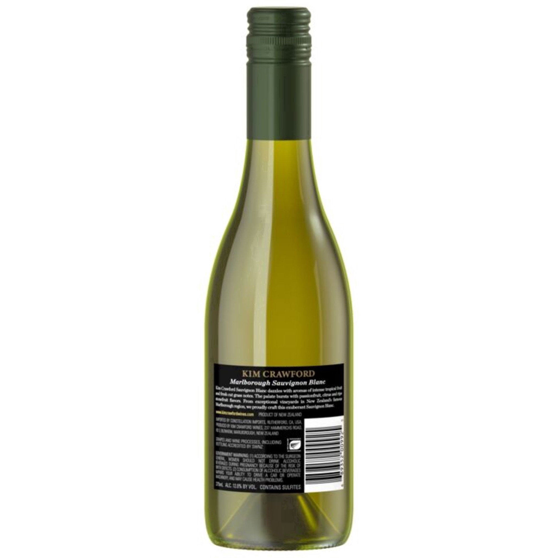slide 3 of 19, Kim Crawford Marlborough Sauvignon Blanc White Wine, 375 mL Half Bottle, 375 ml