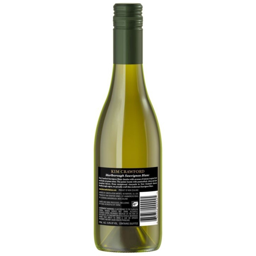 slide 5 of 19, Kim Crawford Marlborough Sauvignon Blanc White Wine, 375 mL Half Bottle, 375 ml