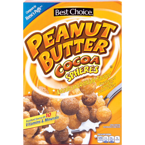 Best Choice Peanut Butter Cocoa Spheres Cereal 13 oz Shipt
