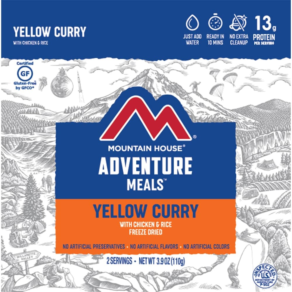 slide 1 of 1, Mountain House Adventure Meals Freeze Dried Camping Meal - Yellow Curry, 3.9 oz