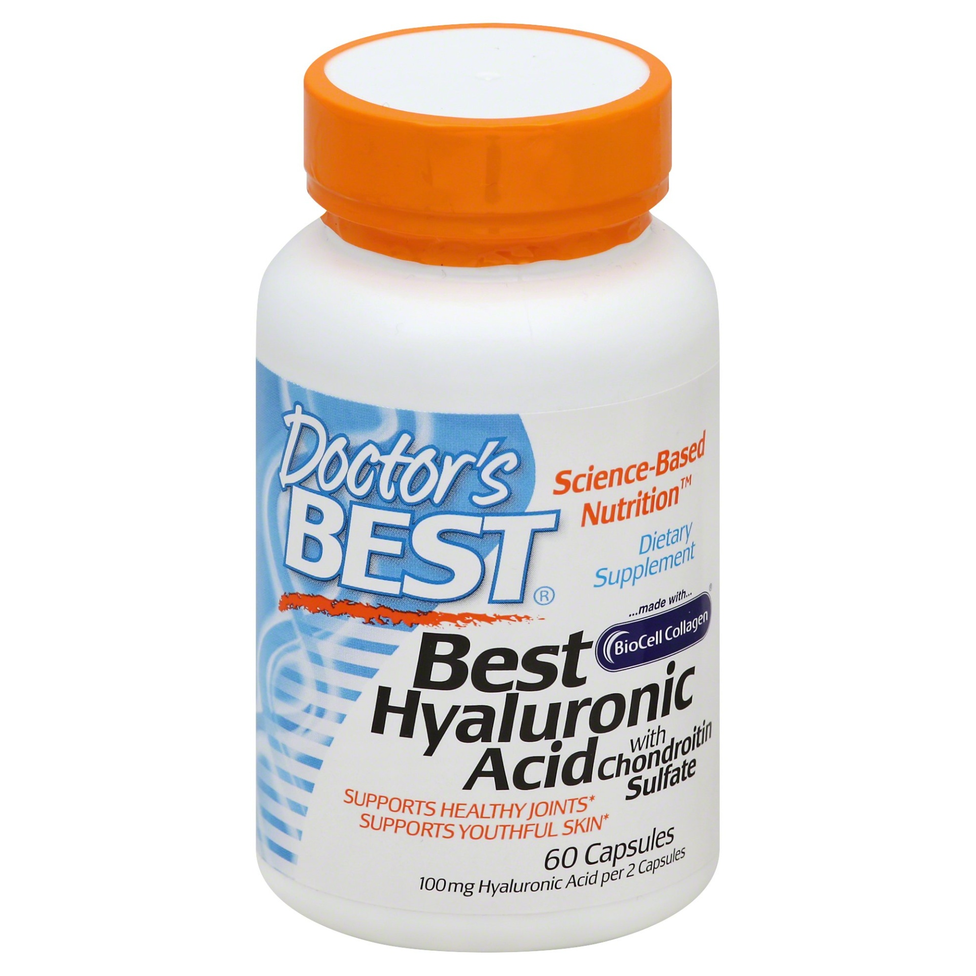 Doctor's Best Hyaluronic Acid With Chondroitin Sulfate Capsules 60 ct