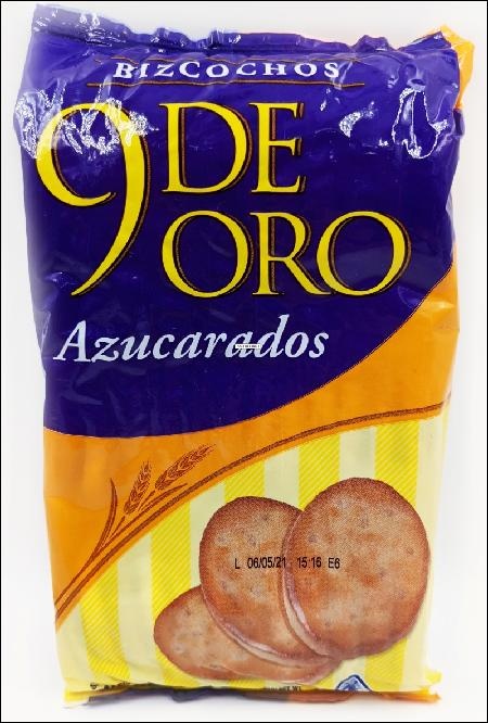 slide 1 of 1, 9 De Oro 9Oro Bizcht Azucrd, 7.4 oz