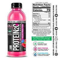 slide 3 of 5, Protein Protein Infused Water +Electrolytes Mixed Berry - 16.9 oz, 16.9 oz