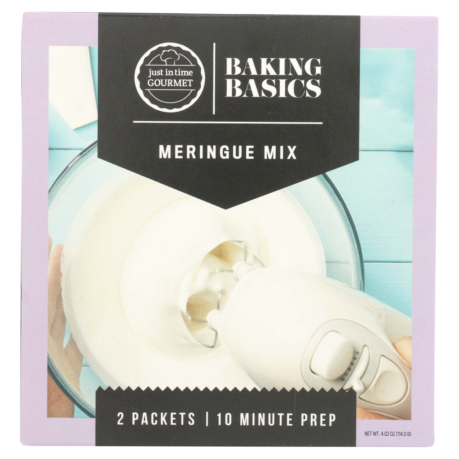 slide 1 of 1, Just in Time Gourmet Meringue Powder Mix, 4 oz