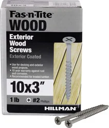 Hillman Outdoor Phillips Deck Screw - Gray