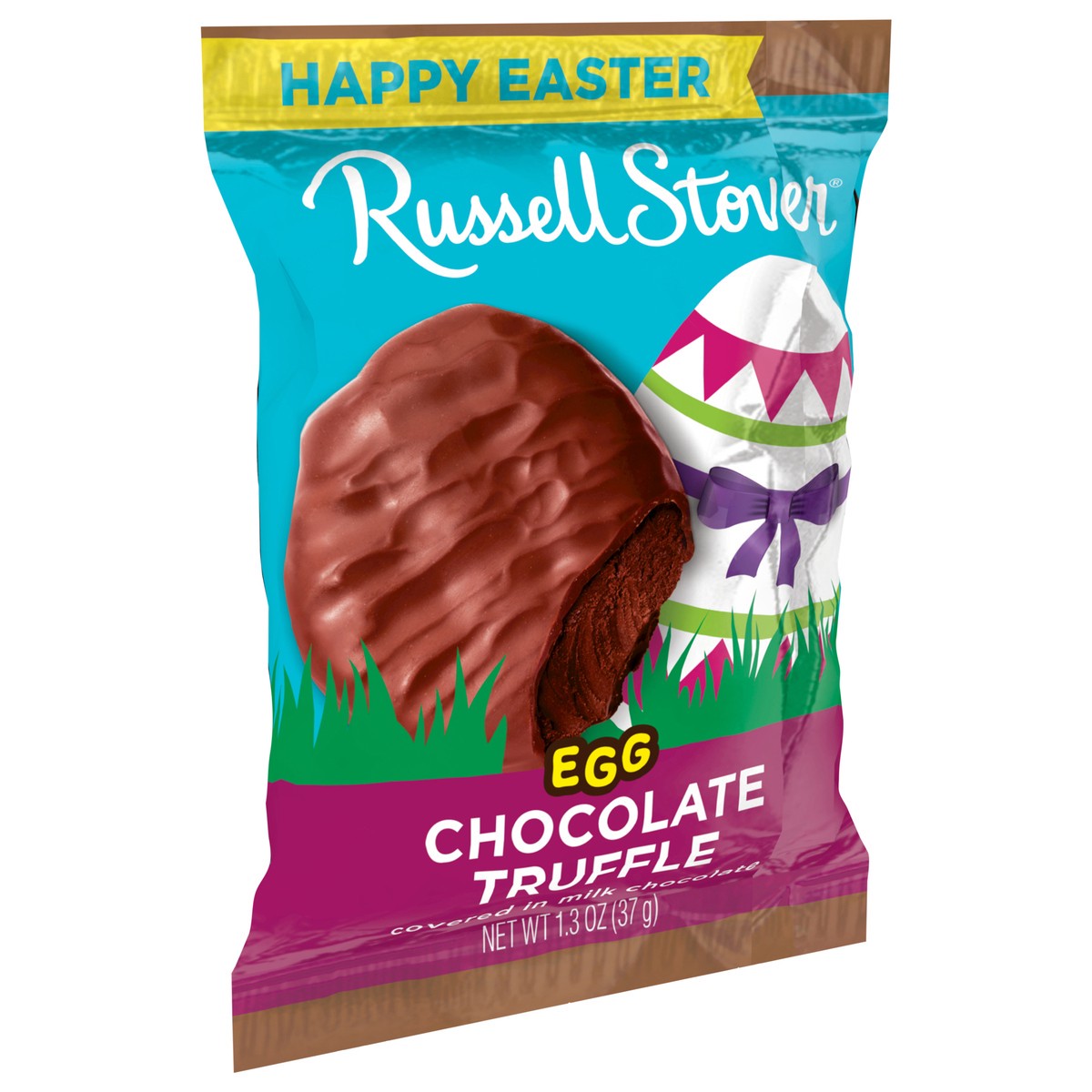 slide 12 of 13, RUSSELL STOVER Easter Chocolate Truffle Milk Chocolate Easter Egg, 1.3 oz., 1.3 oz