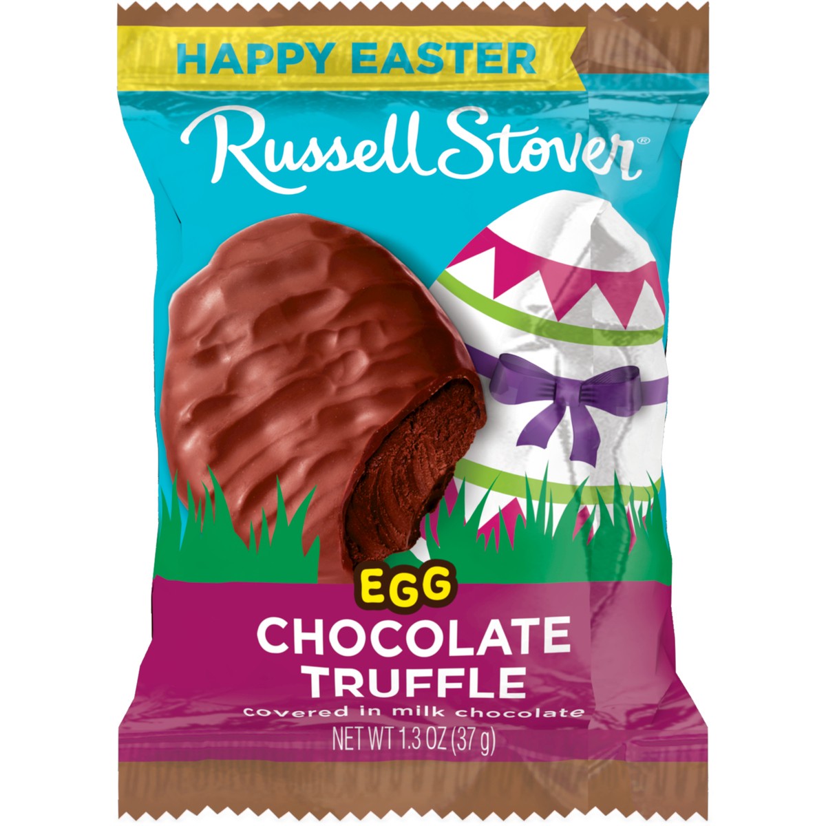 slide 5 of 13, RUSSELL STOVER Easter Chocolate Truffle Milk Chocolate Easter Egg, 1.3 oz., 1.3 oz
