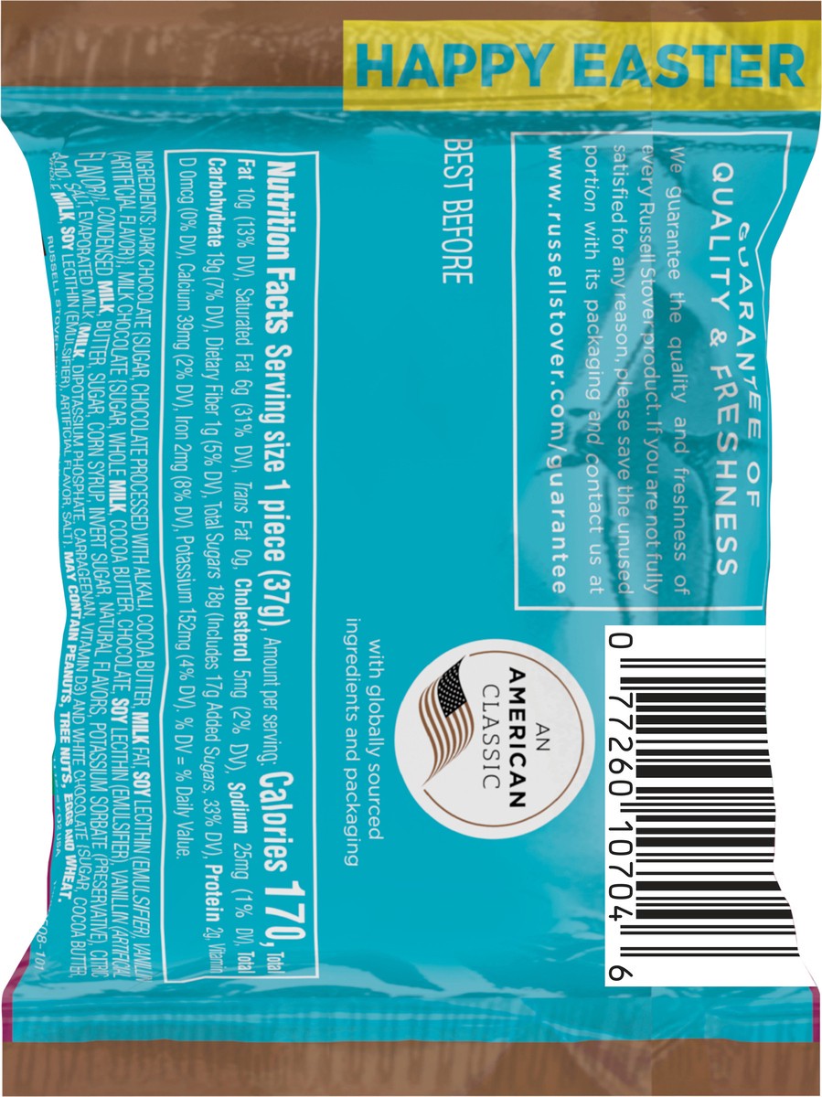 slide 11 of 13, RUSSELL STOVER Easter Chocolate Truffle Milk Chocolate Easter Egg, 1.3 oz., 1.3 oz