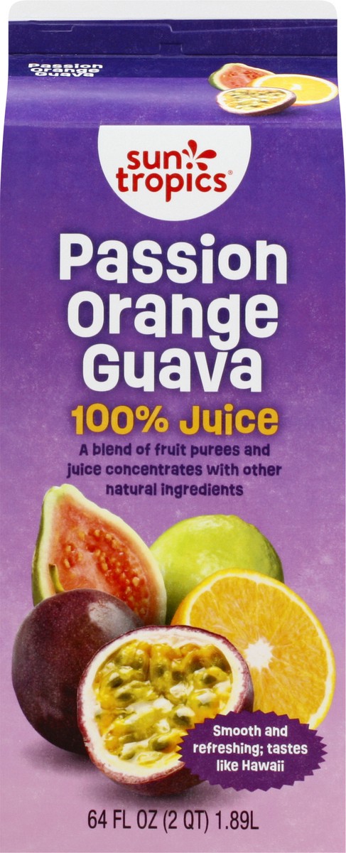 slide 5 of 9, Sun Tropics Passion Orange Guava 100% Juice 64 oz, 