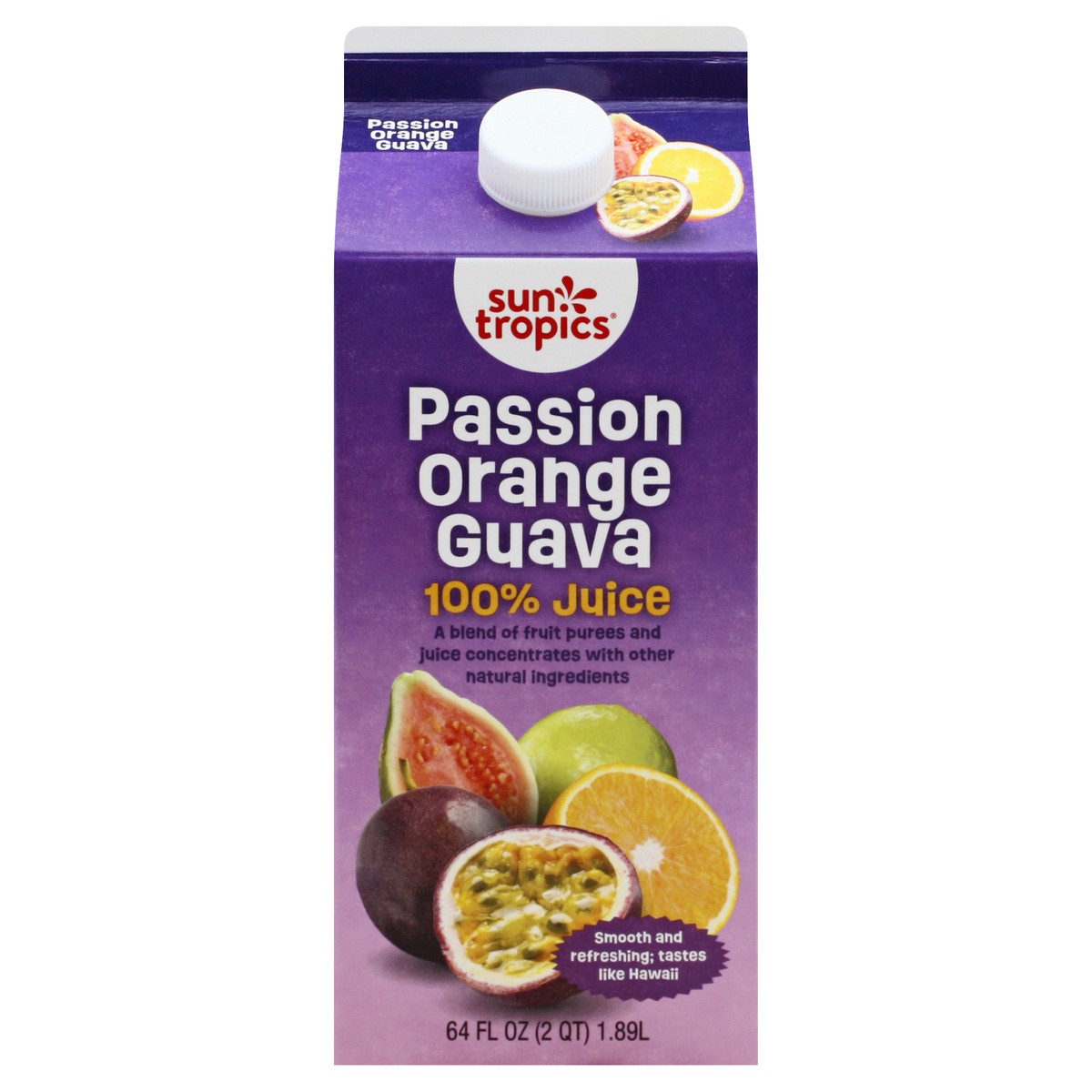 slide 1 of 9, Sun Tropics Passion Orange Guava 100% Juice 64 oz, 