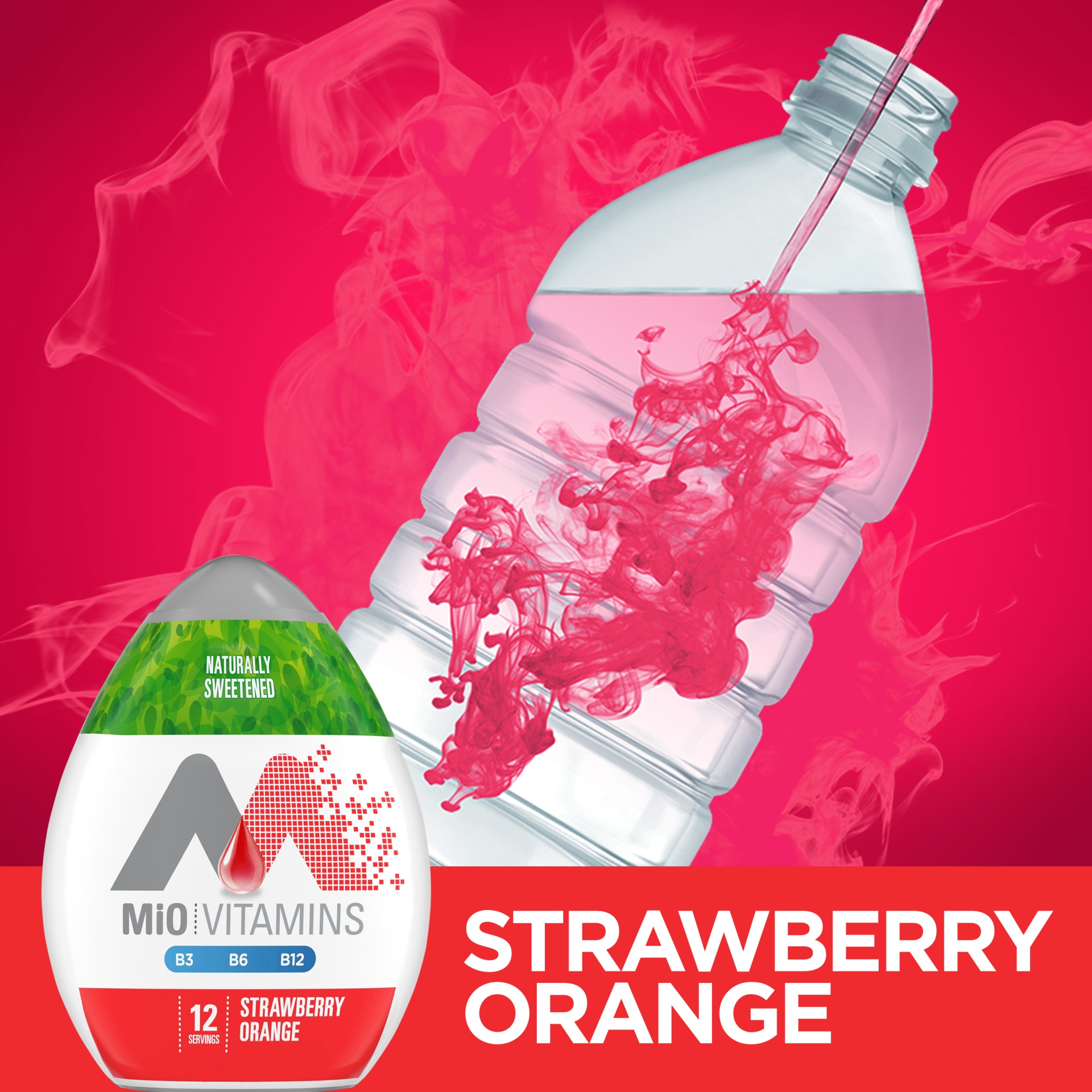 slide 2 of 7, MiO Vitamins Strawberry Orange Liquid Water Enhancer, 1.62 fl oz