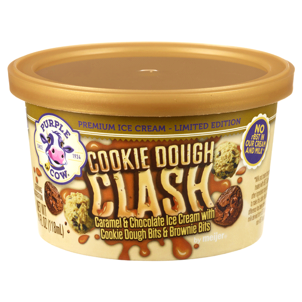 slide 1 of 1, Purple Cow Cookie Dough Clash Ice Cream, 4 oz