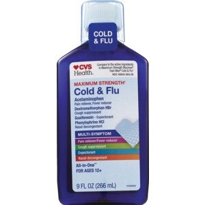 slide 1 of 1, Cvs Health Multi-Symptom Cold & Flu, 9 Oz, 9 oz