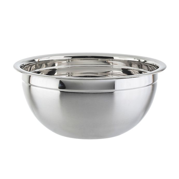 slide 1 of 1, Simply Essential Stainless Steel German Style Mixing Bowl, 5 qt