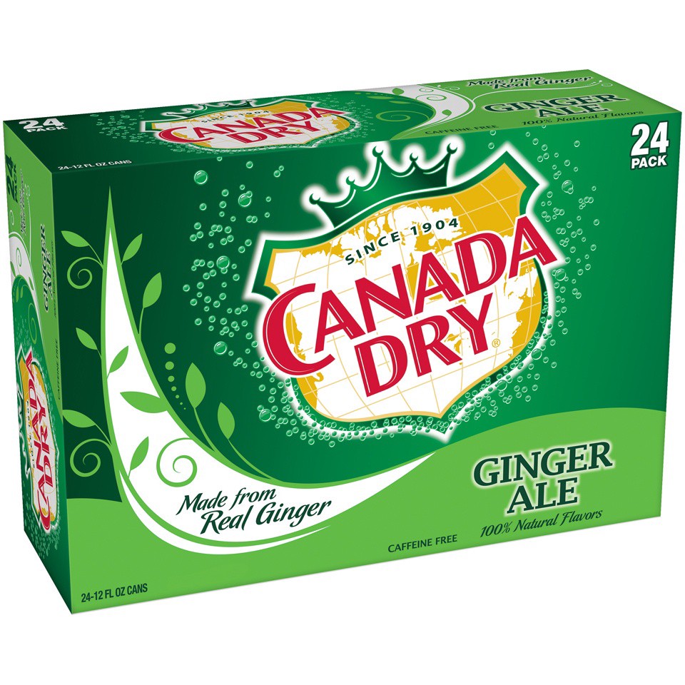 slide 2 of 3, Canada Dry Ginger Ale Soda, 12 fl oz, 24 ct