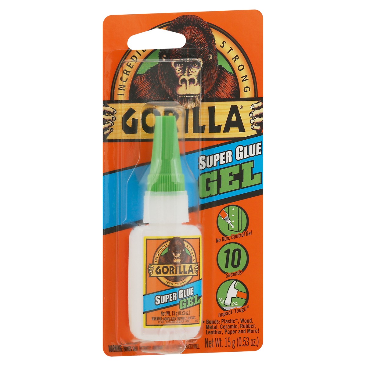 slide 6 of 9, Gorilla Gel Super Glue 0.53 oz, 0.53 oz