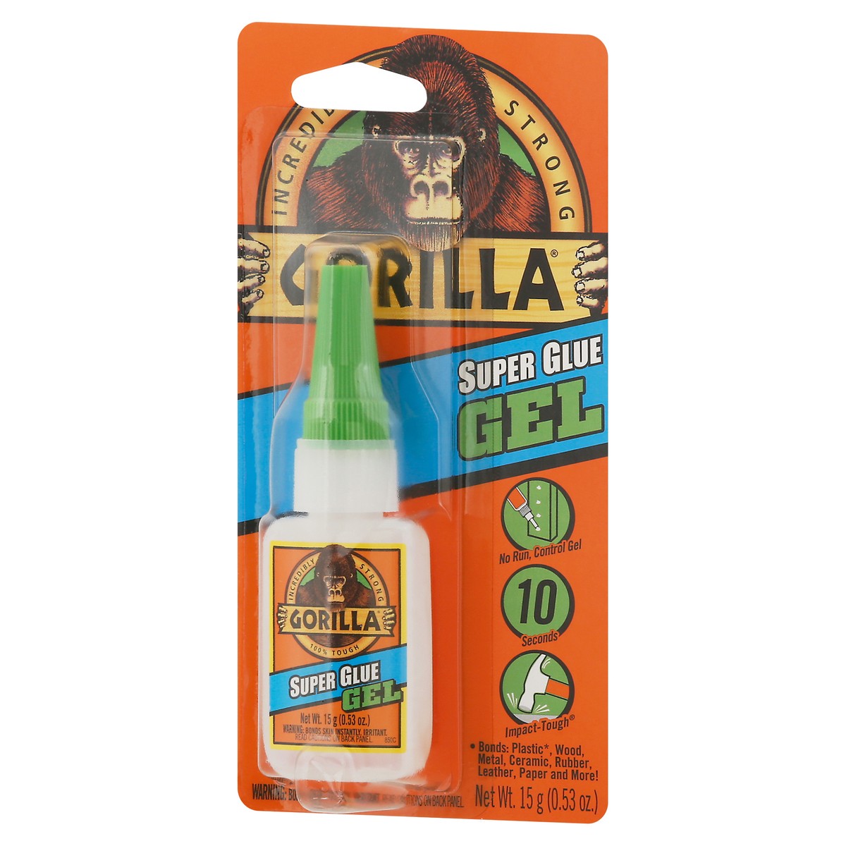 slide 5 of 9, Gorilla Gel Super Glue 0.53 oz, 0.53 oz