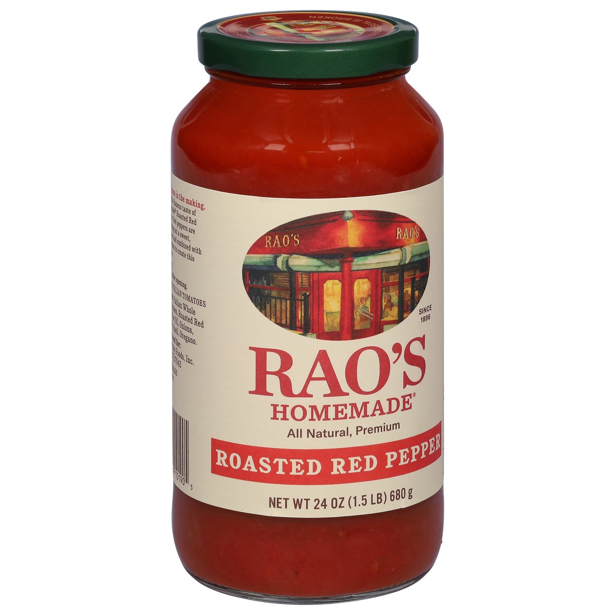 slide 9 of 13, Rao's Homemade Roasted Red Pepper Sauce 24 oz, 24 oz