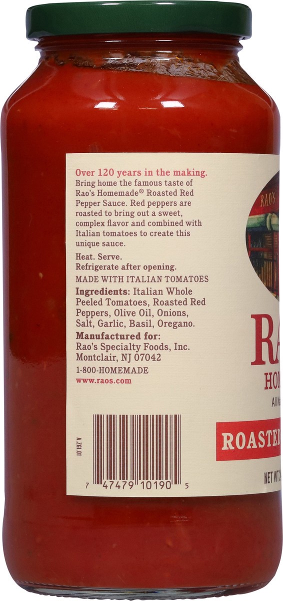 slide 2 of 13, Rao's Homemade Roasted Red Pepper Sauce 24 oz, 24 oz